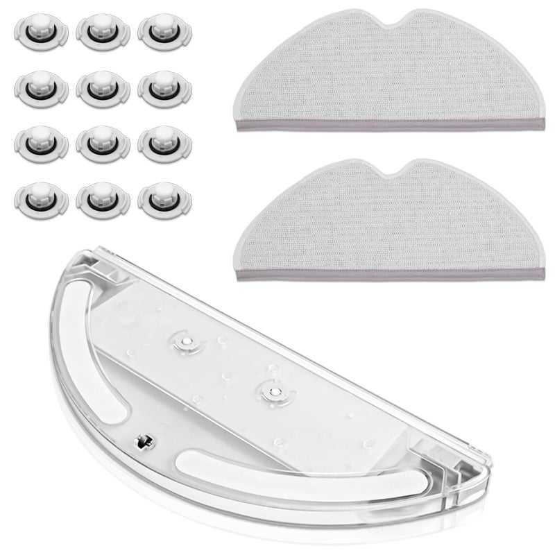 Coodss Replacement Parts kit 1 Water Tank 2 Mop Clothes 12 Water Tank Filter for XIAOMI Roborock S50 S51 S55 T61 - Replenishment Vacuum Cleaner Accessory - Image 1